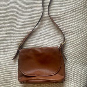 Vintage Coach Saddle Bag- Cognac